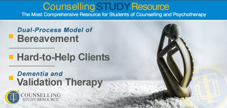 Counselling Tutor Podcast Ep71 – Dual-Process Model of Bereavement – Hard-to-Help Clients – Dementia and Validation Therapy