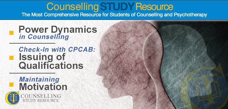 CT Podcast Ep 147 featured image - Topics Discussed: Power dynamics in counselling; Issuing of qualifications; Maintaining professional motivation