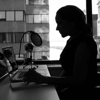 Counsellor undergoing e-therapy Counselling Training